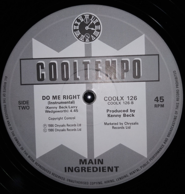 The Main Ingredient - Do Me Right | Cooltempo (COOL X 126) - 2