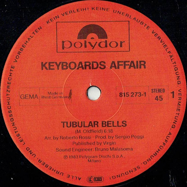 Keyboards Affair - Tubular Bells | Polydor (815 273-1) - 3