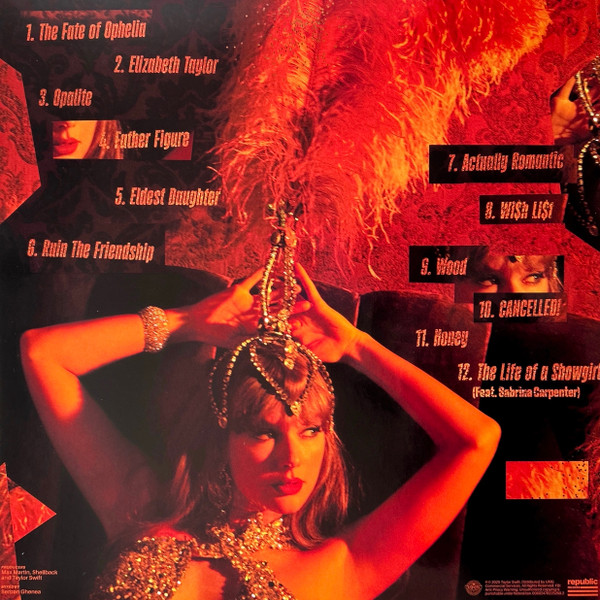 Taylor Swift - The Life Of A Showgirl | Republic Records (00602478225260:2) - 3 Taylor Swift - The Life Of A Showgirl | Republic Records (00602478225260:2) - 3