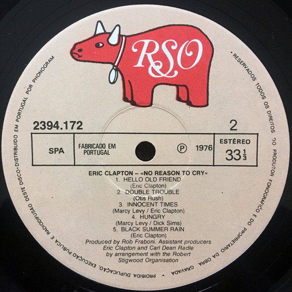 Eric Clapton - No Reason To Cry | RSO (2394 172) - 3 Eric Clapton - No Reason To Cry | RSO (2394 172) - 3