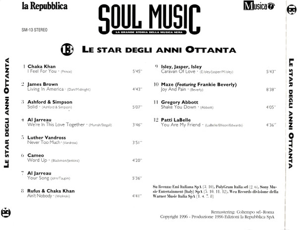 Various - Le Star Degli Anni Ottanta | La Repubblica (SM-13) - 2