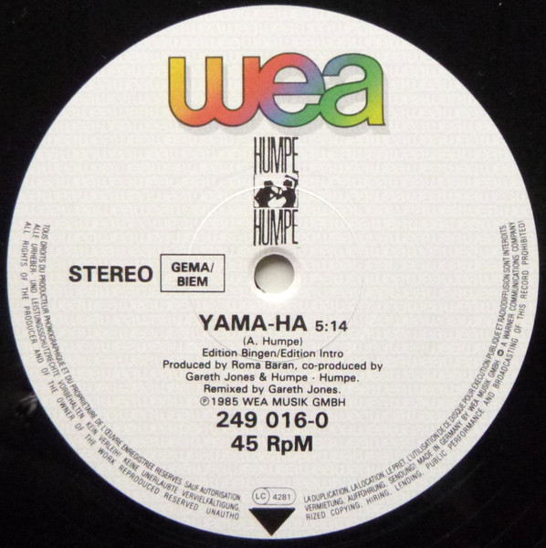 Humpe Humpe - Yama-Ha / Memories | WEA (249 016-0) - 3