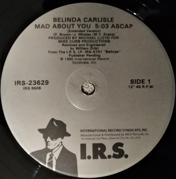 Belinda Carlisle - Mad About You | I.R.S. Records (IRS-23629) - 3