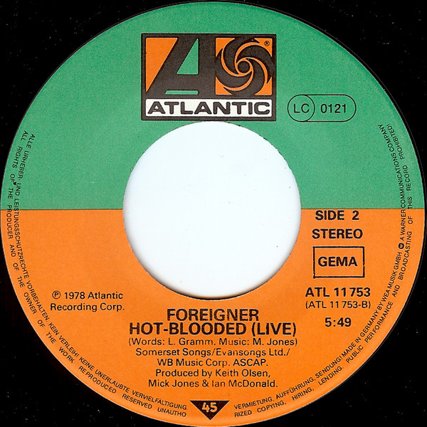 Foreigner - Luanne | Atlantic (ATL 11 753) - 4