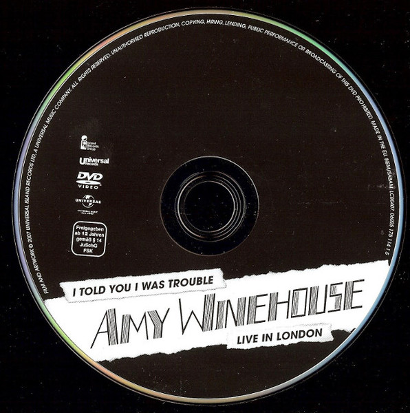 Amy Winehouse - I Told You I Was Trouble - Live In London | Island Records Group (06025 175 114 1 5) - 3