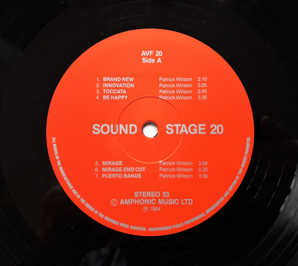 Patrick Wilson - Sound Stage 20 - Innovation | Amphonic Music Ltd. (AVF 20) - 3
