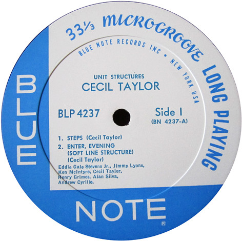 Cecil Taylor - Unit Structures | Blue Note (BLP 4237) - 3 Cecil Taylor - Unit Structures | Blue Note (BLP 4237) - 3