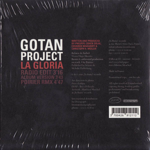 Gotan Project - La Gloria | ¡Ya Basta! (YAB054CD) - 3 Gotan Project - La Gloria | ¡Ya Basta! (YAB054CD) - 3