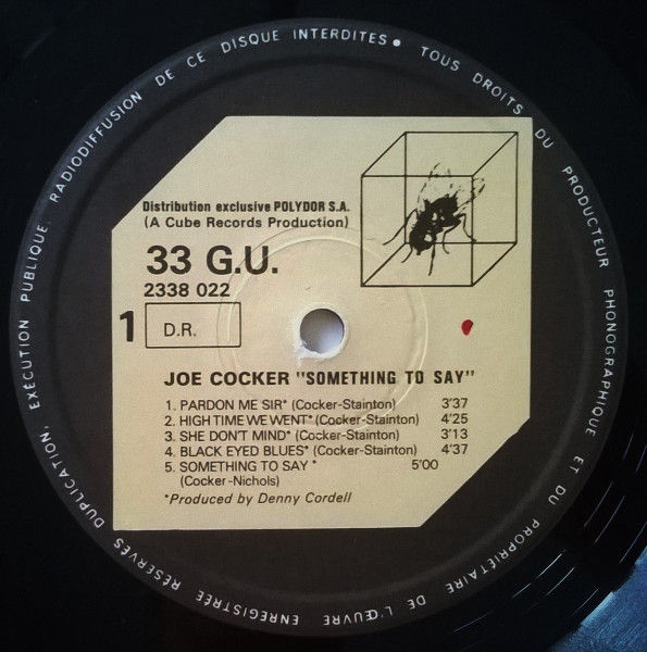 Joe Cocker - Something To Say | Cube Records (2338 022) - 3 Joe Cocker - Something To Say | Cube Records (2338 022) - 3
