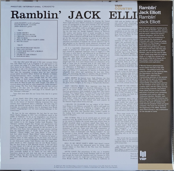Ramblin' Jack Elliott - Ramblin' Jack Elliott | Prestige International (CR00570) - 2 Ramblin' Jack Elliott - Ramblin' Jack Elliott | Prestige International (CR00570) - 2