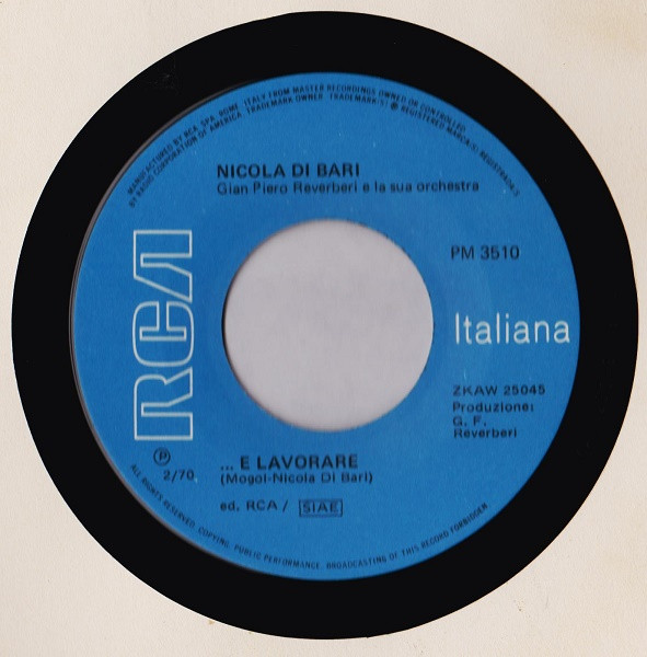 Nicola Di Bari - La Prima Cosa Bella | RCA Italiana (PM 3510) - 4