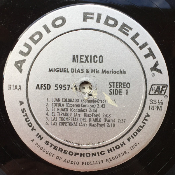 Mariachi Miguel Diaz - ¡Mexico! | Audio Fidelity (AFSD 5957) - 3 Mariachi Miguel Diaz - ¡Mexico! | Audio Fidelity (AFSD 5957) - 3