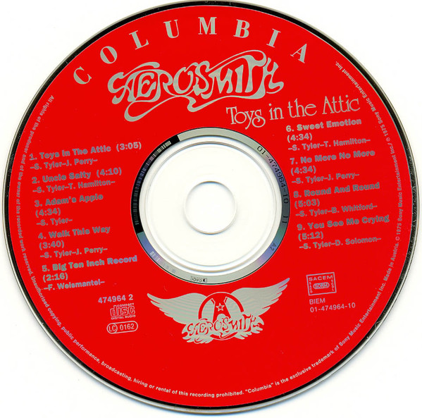 Aerosmith - Toys In The Attic | Columbia (474964 2) - 3