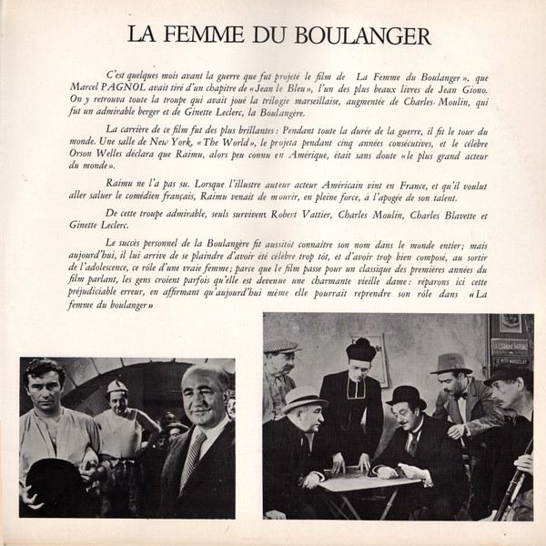 Marcel Pagnol - La Femme Du Boulanger (2LP) [Vinyl] | Editions C M F (C M F 09) - 3