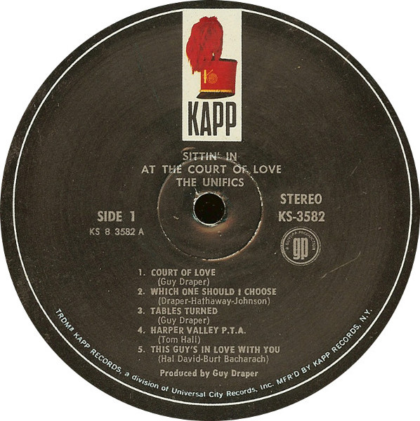 The Unifics - Sittin' In At The Court Of Love | Kapp Records (KS-3582) - 4 The Unifics - Sittin' In At The Court Of Love | Kapp Records (KS-3582) - 4