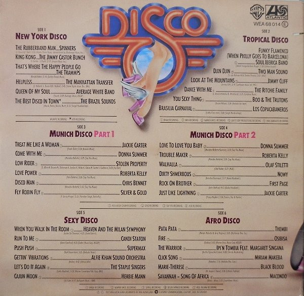 Various - The Best Disco In Town | Warner Bros. Records (WEA 68 014) - 2 Various - The Best Disco In Town | Warner Bros. Records (WEA 68 014) - 2