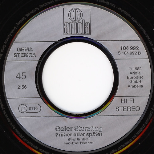Geier Sturzflug - Bruttosozialprodukt | Ariola (104 992) - 4