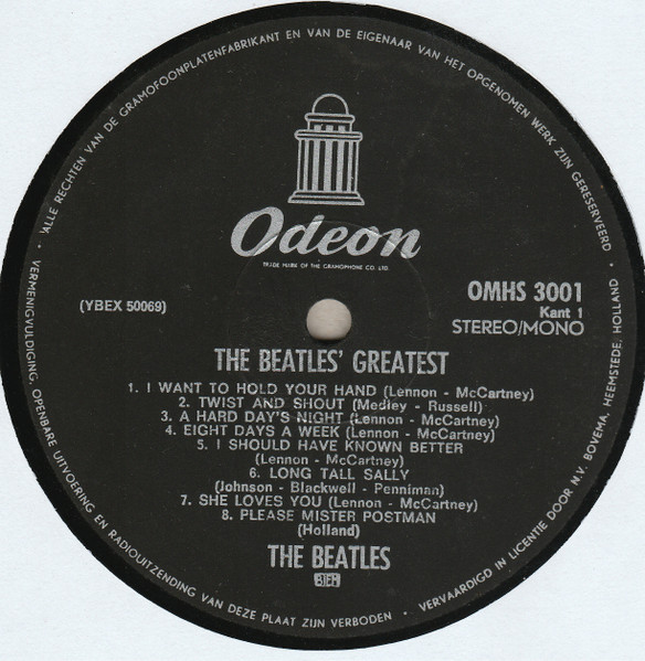 The Beatles - Beatles' Greatest | Parlophone (OMHS 3001) - 3 The Beatles - Beatles' Greatest | Parlophone (OMHS 3001) - 3