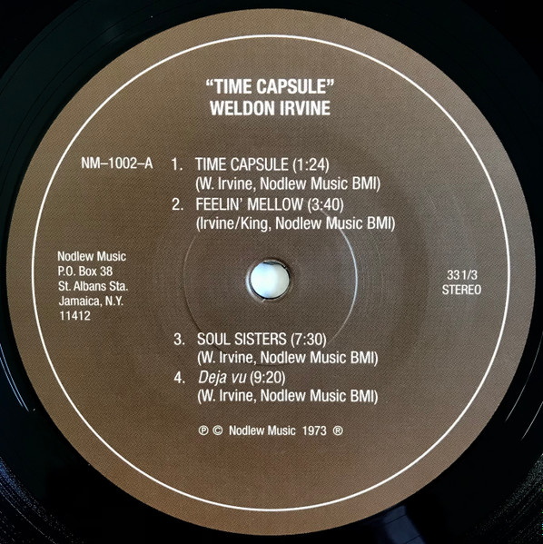 Weldon Irvine - Time Capsule | Nodlew Music (NM-1002) - 3