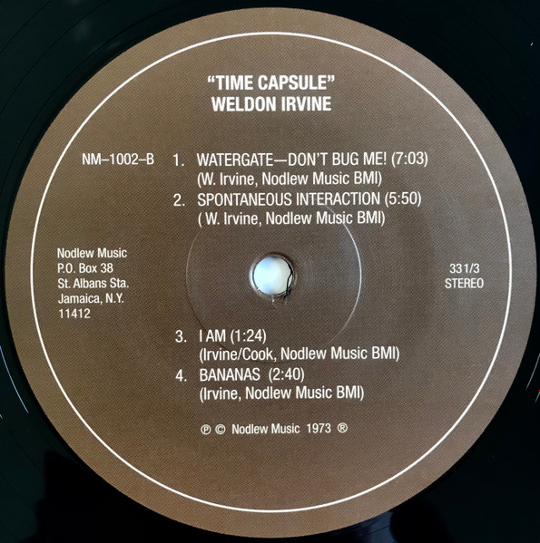 Weldon Irvine - Time Capsule | Nodlew Music (NM-1002) - 4