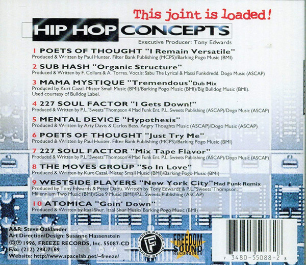 Various - Hip Hop Concepts | Freeze Records (550-88CD) - 2