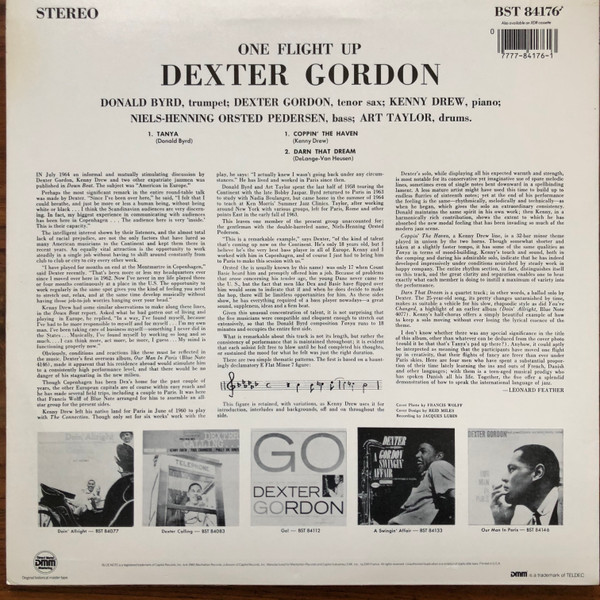 Dexter Gordon - One Flight Up | Blue Note (BST 84176) - 2