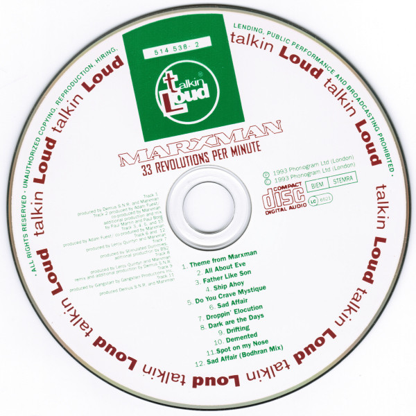 Marxman - 33 Revolutions Per Minute | Talkin' Loud (514 538-2) - 3