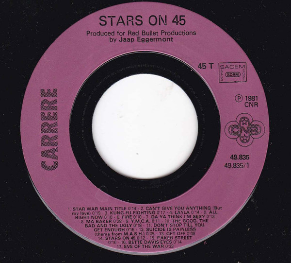 Stars On 45 - Stars On 45 Vol. 3 | Carrere (49.835) - 4