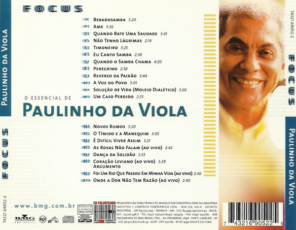 Paulinho Da Viola - Focus - O Essencial De Paulinho Da Viola | RCA (74321 69052-2) - 2