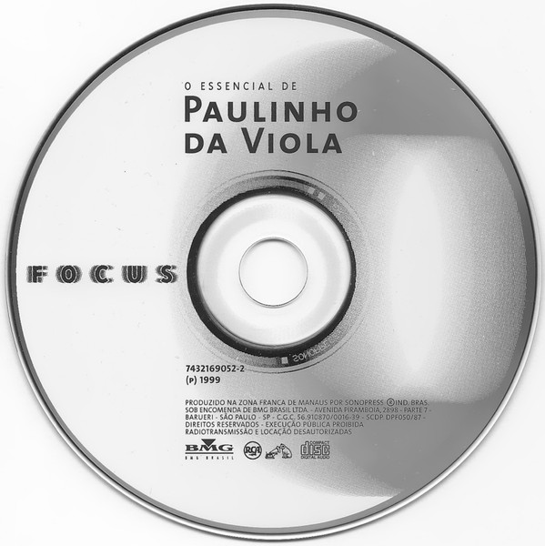 Paulinho Da Viola - Focus - O Essencial De Paulinho Da Viola | RCA (74321 69052-2) - 3
