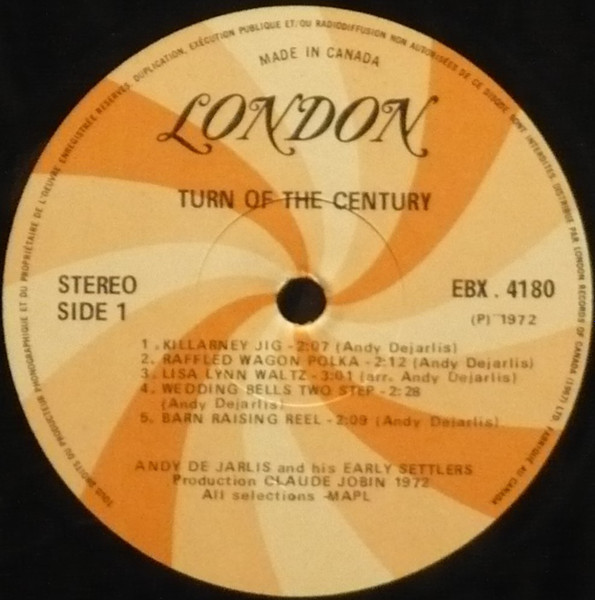 Andy De Jarlis & His Early Settlers - Turn Of The Century | London Records (EBX 4180) - 2 Andy De Jarlis & His Early Settlers - Turn Of The Century | London Records (EBX 4180) - 2