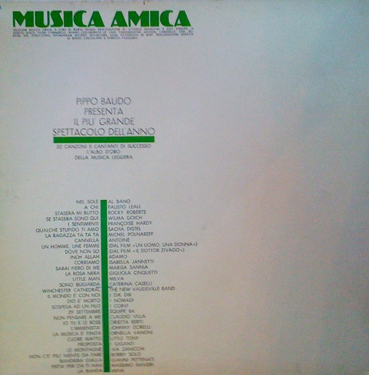Various - Cantanti Canzoni Successi Di Un Anno | Musica Amica (A 101) - 2 Various - Cantanti Canzoni Successi Di Un Anno | Musica Amica (A 101) - 2