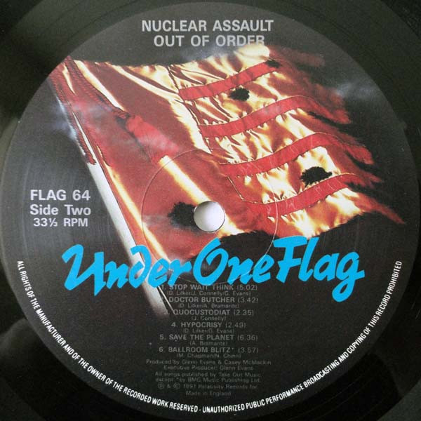 Nuclear Assault - Out Of Order | Under One Flag (FLAG 64) - 4