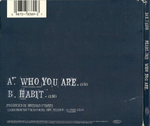 Pearl Jam - Who You Are [CD] | Epic (34K 78389) - 2