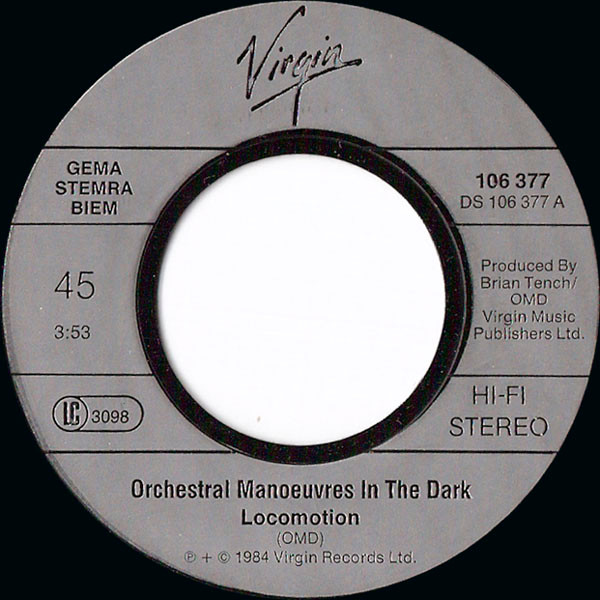 Orchestral Manoeuvres In The Dark - Locomotion | Virgin (106 377) - 3