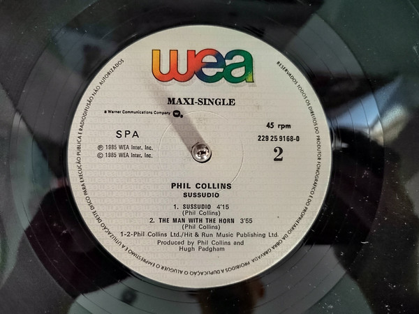 Phil Collins - Sussudio (Extended Remix) | WEA (229 25-9168-0) - 4