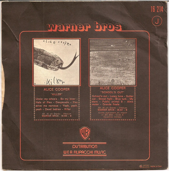 Alice Cooper - Elected! | Warner Bros. Records (16 214) - 2