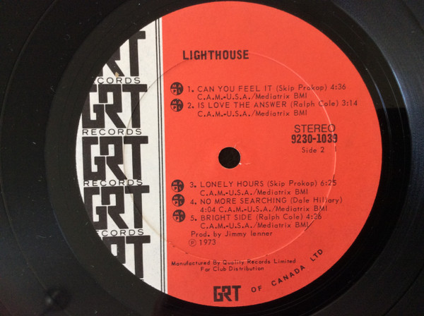 Lighthouse - Can You Feel It [Vinyl] | GRT (9230-1039) - 4