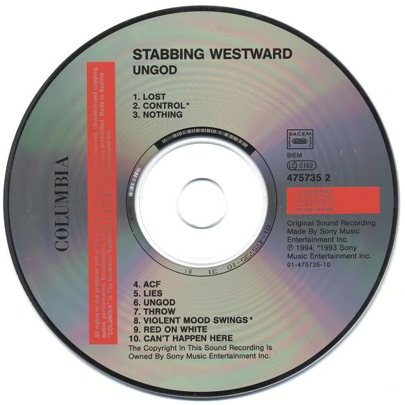 Stabbing Westward - Ungod | Columbia (475735 2) - 3