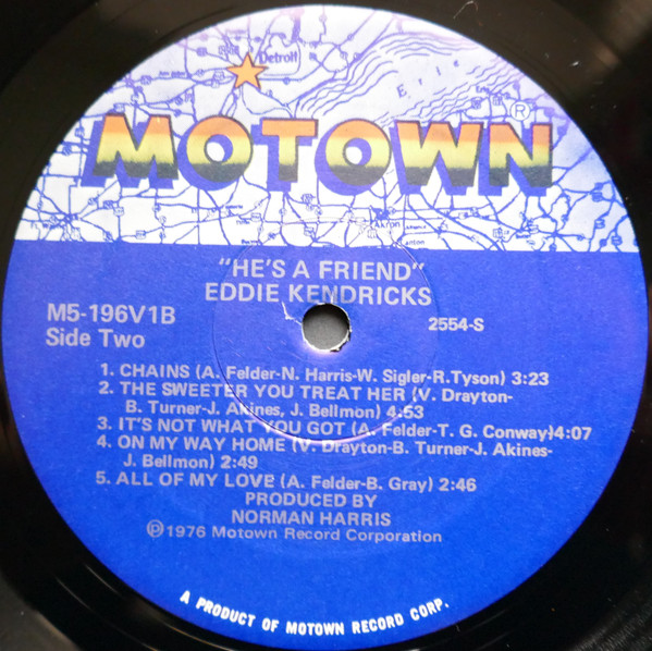 Eddie Kendricks - He's A Friend | Motown (M5-196V1) - 4 Eddie Kendricks - He's A Friend | Motown (M5-196V1) - 4