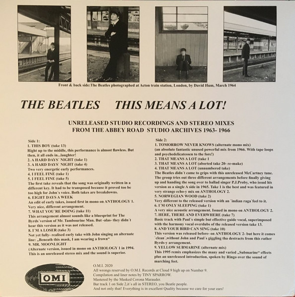 The Beatles - This Means A Lot! (Unreleased And Unissued) | Omi (2020) - 2 The Beatles - This Means A Lot! (Unreleased And Unissued) | Omi (2020) - 2