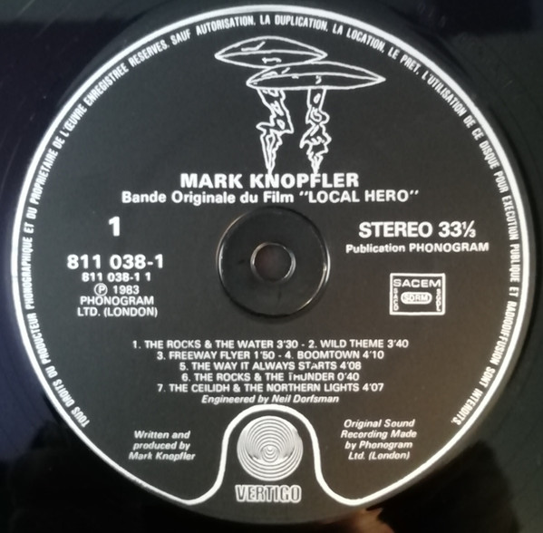 Mark Knopfler - Local Hero | Vertigo (811 038-1) - 3 Mark Knopfler - Local Hero | Vertigo (811 038-1) - 3