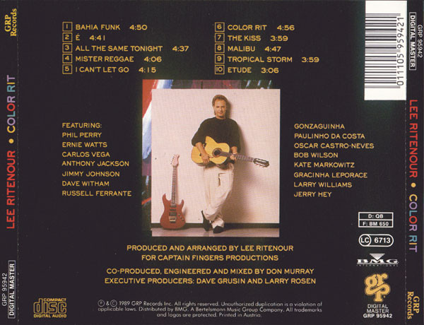 Lee Ritenour - Color Rit | GRP (GRP 95942) - 2