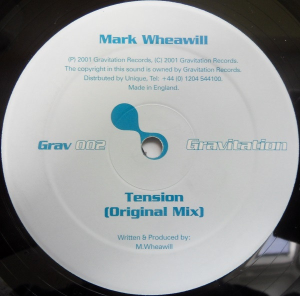 Mark Wheawill - Tension | Gravitation Records (Grav 002) - main