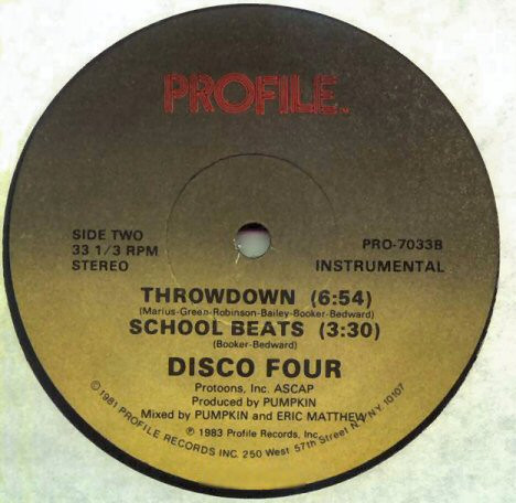 Disco Four - Throwdown | Profile Records (PRO-7033) - 2