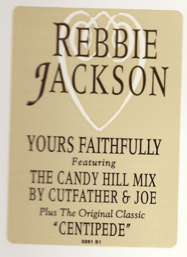 Rebbie Jackson - Yours Faithfully / Centipede | MJJ Music (OAS 3261) - main