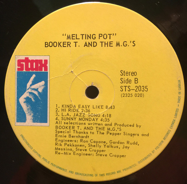 Booker T & The MG's - Melting Pot | Stax (STS 2035) - 3