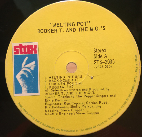 Booker T & The MG's - Melting Pot | Stax (STS 2035) - 2