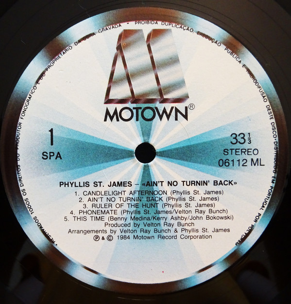 Phyllis St. James - Ain't No Turnin' Back | Motown (06112 ML) - 3 Phyllis St. James - Ain't No Turnin' Back | Motown (06112 ML) - 3