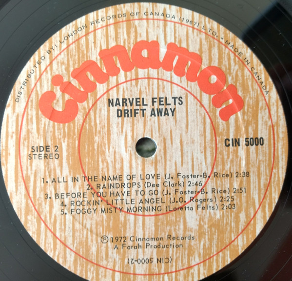 Narvel Felts - Drift Away | Cinnamon (CIN-5000) - 3 Narvel Felts - Drift Away | Cinnamon (CIN-5000) - 3